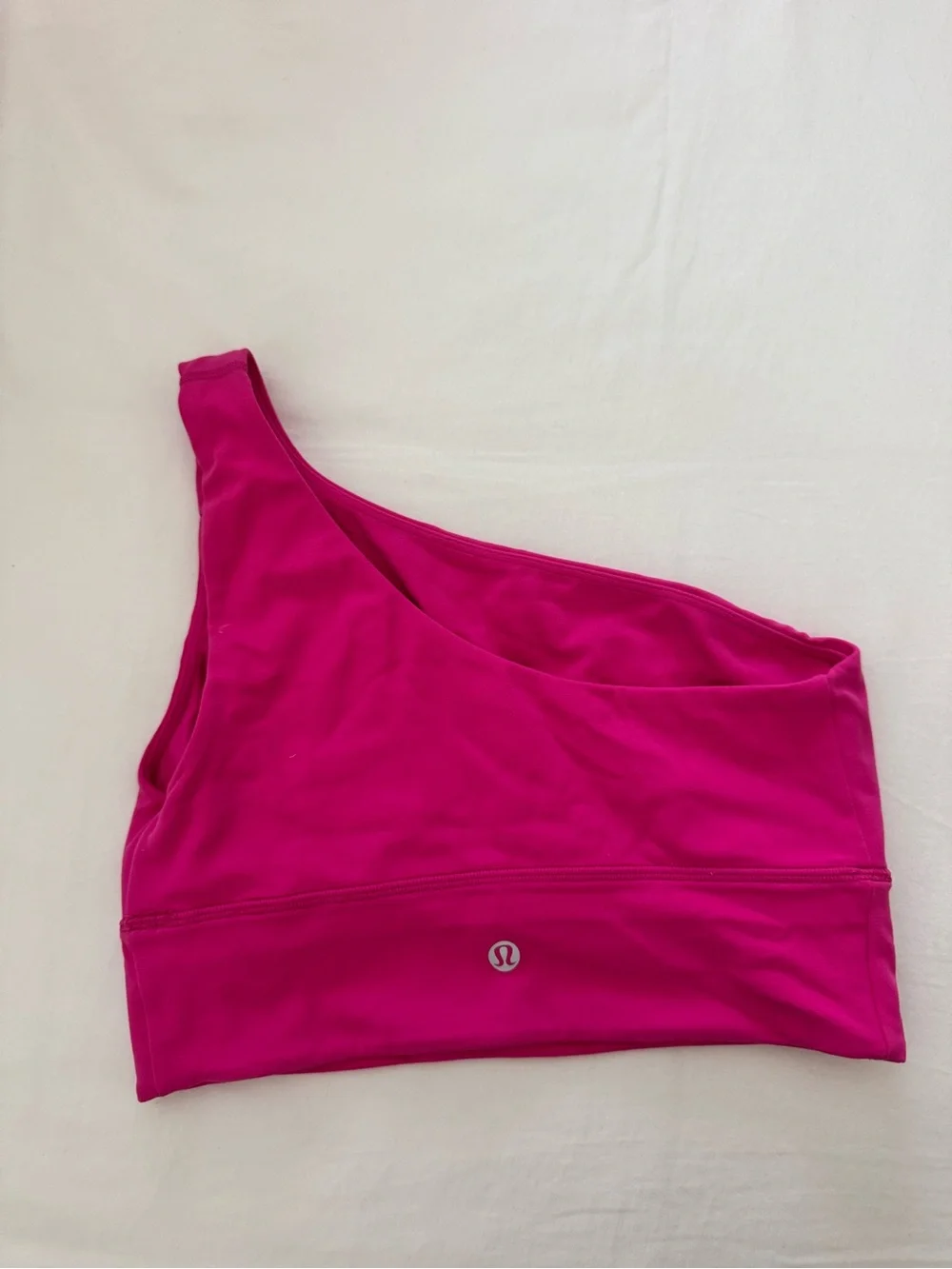 lululemon athletica One-Shoulder Bralette in Bright Pink